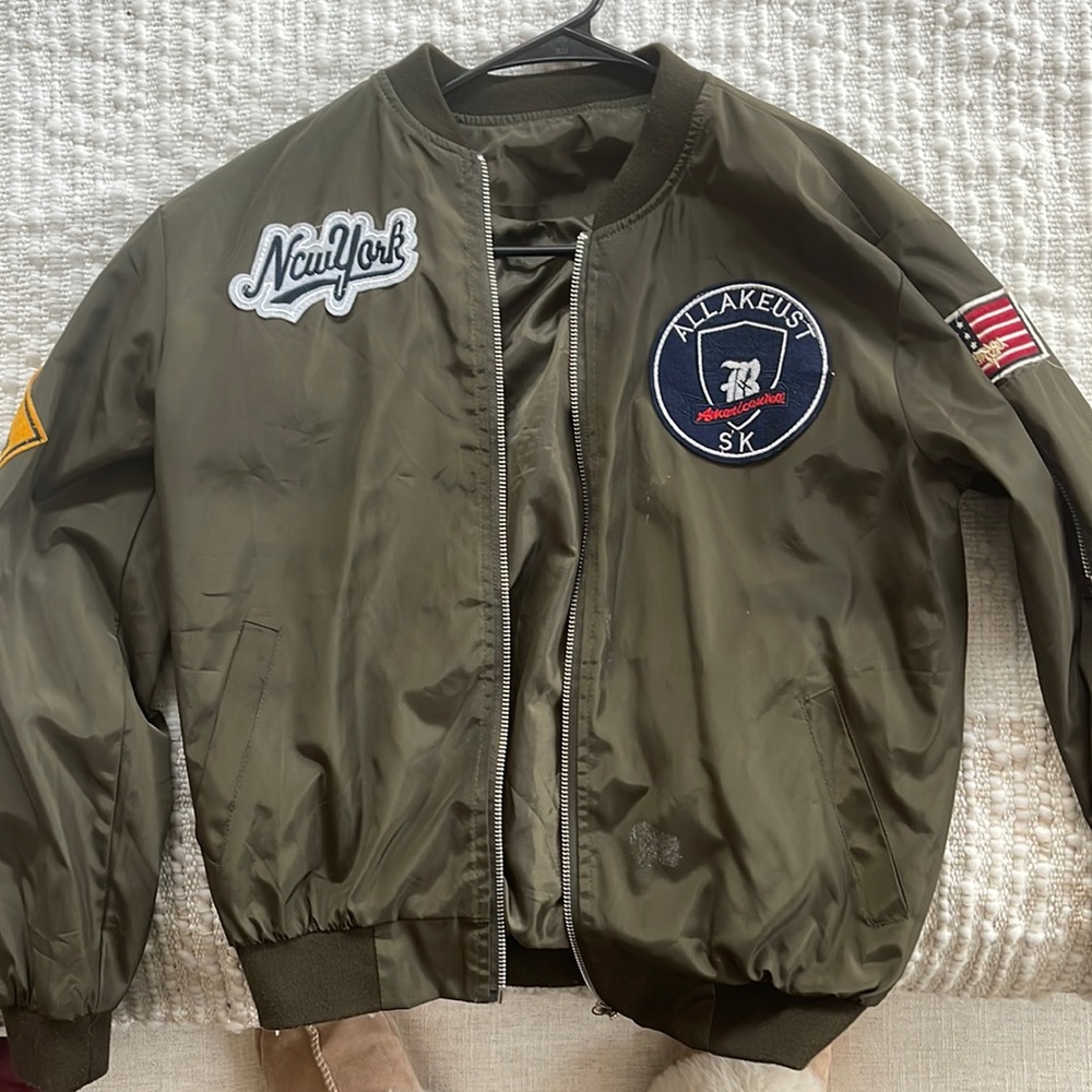 Women’s Army Green Bomber Jacket